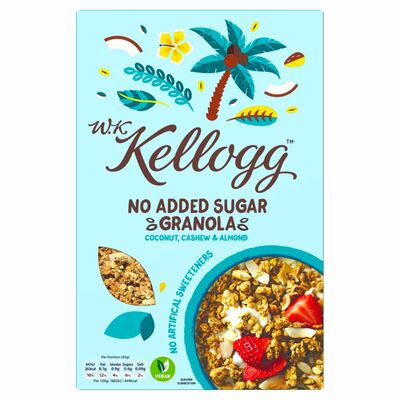W. K. Kellogg No Added Sugar Coconut Granola 570g