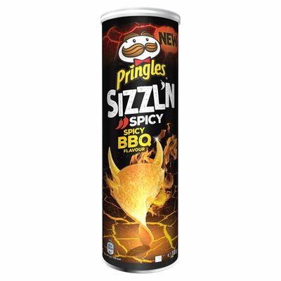 Pringles Sizzl'N Spicy Bbq Crisps 180g