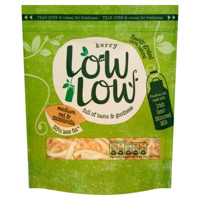 Kerry Low Low Grated Red Cheddar & Mozzarella 180g