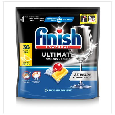Finish Ultimate All In 1 Lemon Dishwasher Tablets 36pce