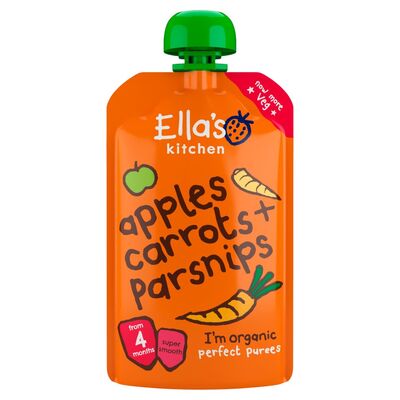 Ella's Kitchen Apples. Carrots & Parsnips 4+ Months 120g