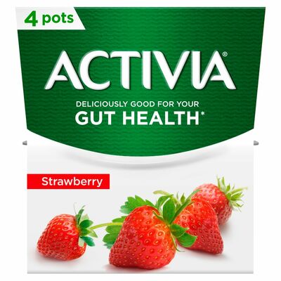Danone Activia Strawberry 4 Pack 500g