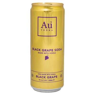 Au Vodka Black Grape Soda Can 330ml 