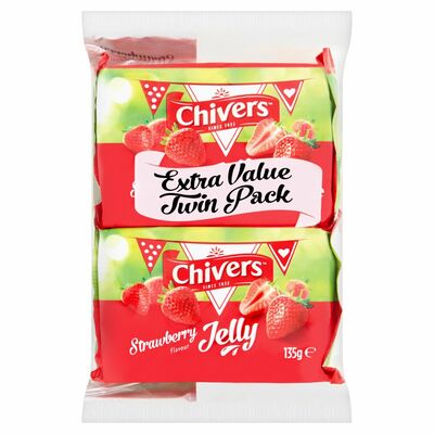 Chivers Strawberry Jelly Twin Pack 135g