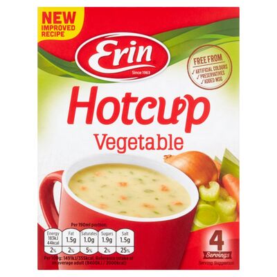 Erin Hotcup Vegetable Soup 4 Servings 49g