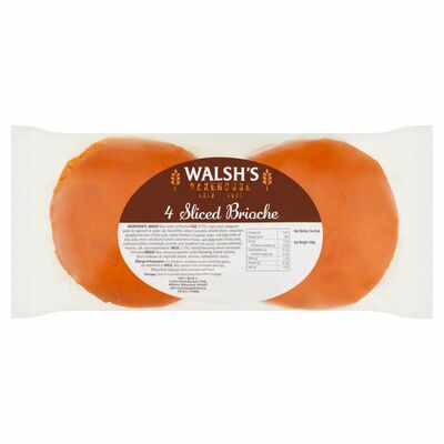 Walsh's Bakehouse 4 Pack Brioche 200g