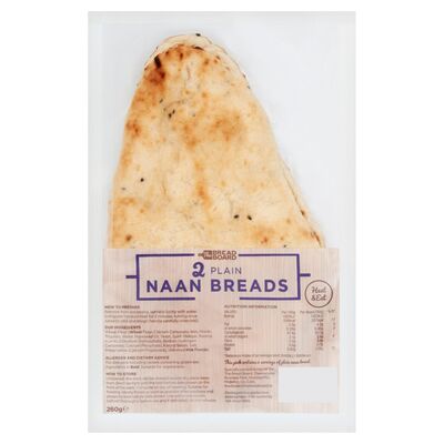 Bread Board Plain Naan 260g