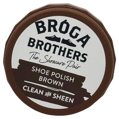 Broga Brothers Brown Wax Shoe Polish 50g