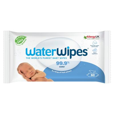 WaterWipes Original Baby Wipes 60pce