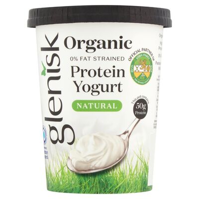 Glenisk Organic High Protein Yogurt Natural 500g