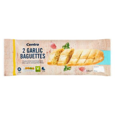 Centra Two Garlic Baguettes 320g
