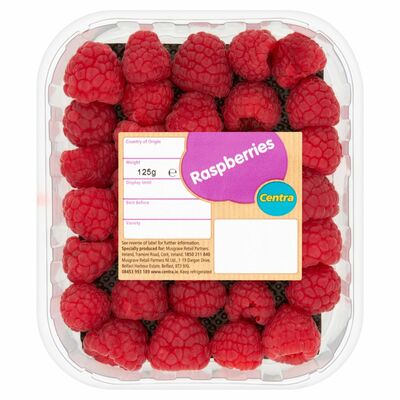 CENTRA RASPBERRY PUNNET 125G