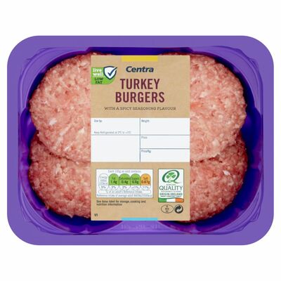 Centra Fresh Irish Turkey Burgers 380g 