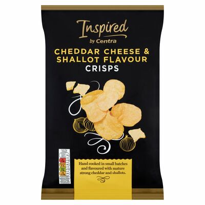 Inspired by Centra Cheddar And Shallot Crisps 125g