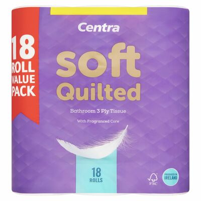 CENTRA SOFT QUILTED BATHROOM TISSUE 18 ROLL