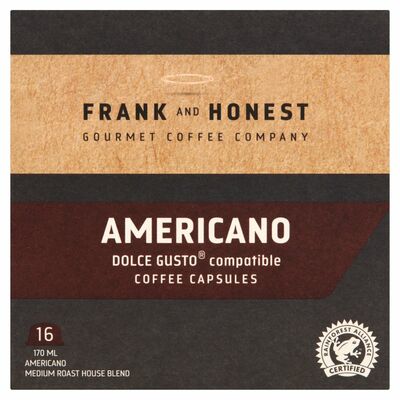 Frank & Honest Dolce Gusto Americano Capsules 16 Pack 120g