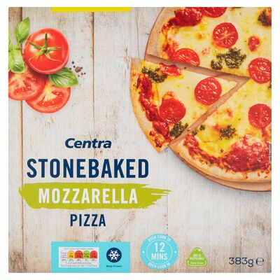 Centra Stonebaked Mozzarella Pizza 383g