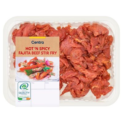 Centra Hot & Spicy Fajita Beef Stir Fry 300g