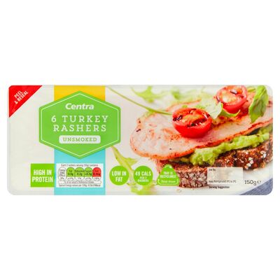 Centra Unsmoked Turkey Rasher 150g