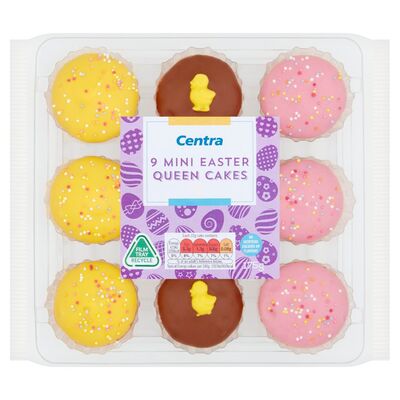 Centra 9 Pack Mini Easter Queencakes 175g