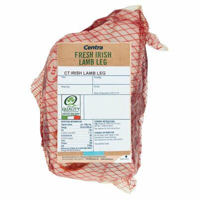 Centra Fresh Irish Lamb Leg Promotion 1.2kg 