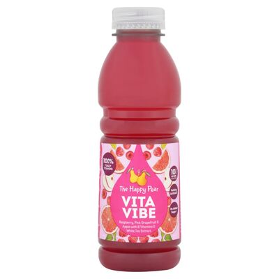 The Happy Pear Vita Vibe Raspberry Pink Grapefruit & Apple Drink 500ml