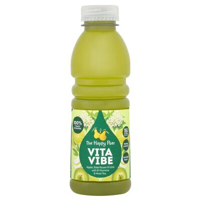 The Happy Pear Vita Vibe Apple Elderflower & Lime Drink 500ml