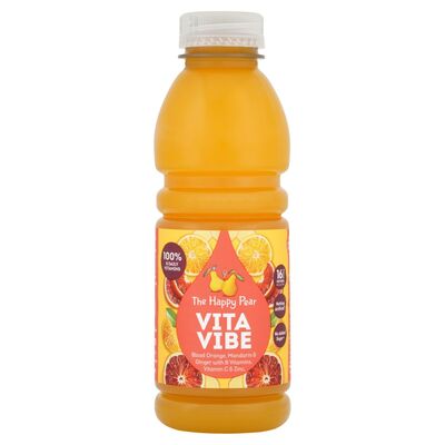 The Happy Pear Vita Vibe Blood Orange Mandarin & Ginger Drink 500ml