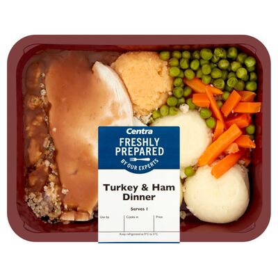 CENTRA FRESHLY PREPARED BY OUR EXPERTS CHICKEN & STUFFING DINNER 600G