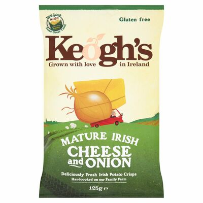 Keogh's Mature Irish Cheese & Onion Crisps 125g