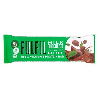 FULFIL MILK CHOCOLATE & MINT BAR 55G 