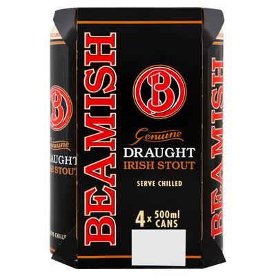 Beamish Irish Stout Can Pack 4 x 500ml