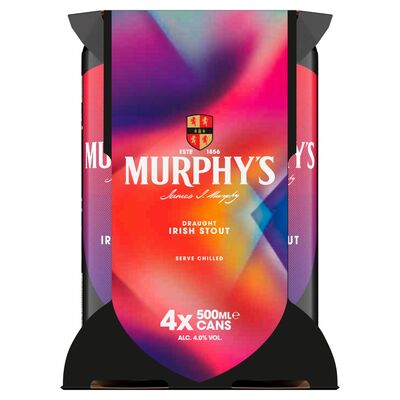 Murphy's Irish Stout Can 4 Pack 500ml