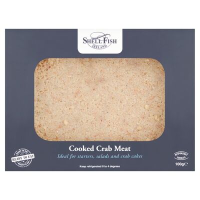 Shell Fish Cooked Irish Crab Meat 100g