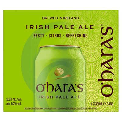 O'Haras Irish Pale Ale Can Pack 4 x 330ml 