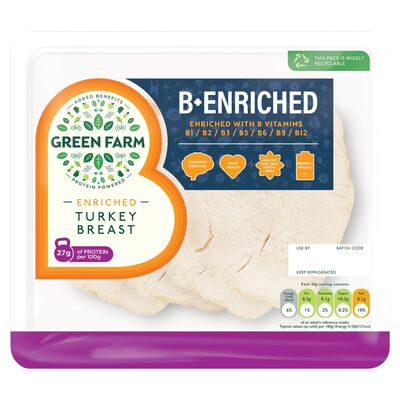 Green Farm Added Benefits Turkey Breast Slices 90g