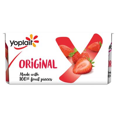 Yoplait Original Strawberry Yogurt 4 Pack 500g