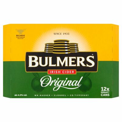 BULMERS CAN PACK 12 X 500ML