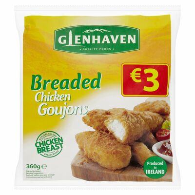 Glenhaven Breaded Chicken Goujons 360g