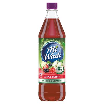 MiWadi Zero Apple & Berry Squash 1ltr