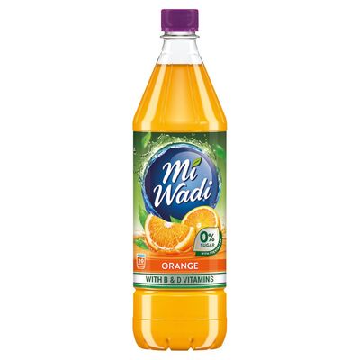 MiWadi Zero Orange Squash 1ltr