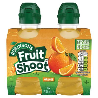 Robinsons Fruit Shoot Orange 4 Pack 200ml