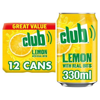 Club Lemon Can Pack 12 x 330ml