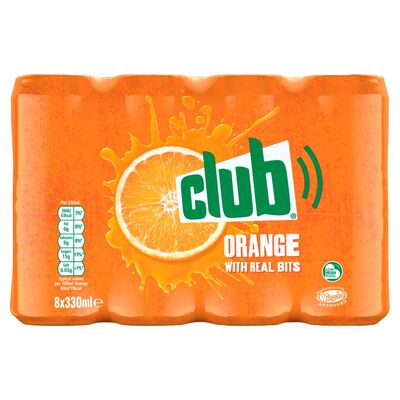 Club Orange Can 8 Pack 330ml