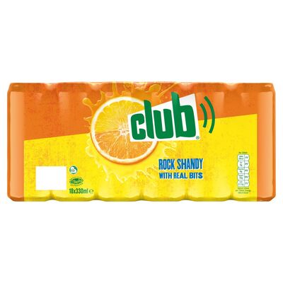 Club Rock Shandy Can Pack 18 x 330ml