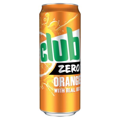 Club Zero Orange Can 12 Pack 330ml