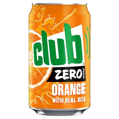 Club Zero Orange Can Pack 4 x 330ml