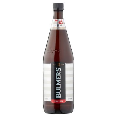 Bulmers Orignial Light Irish Cider Bottle 1ltr