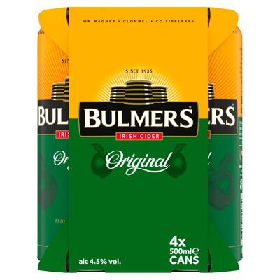 Bulmers Original Cider Can Pack 4 x 500ml 