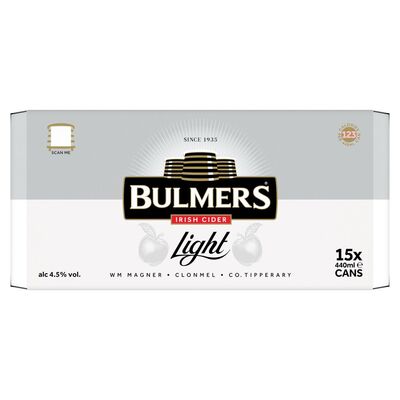 Bulmers Light Cider Can Pack 15 x 440ml